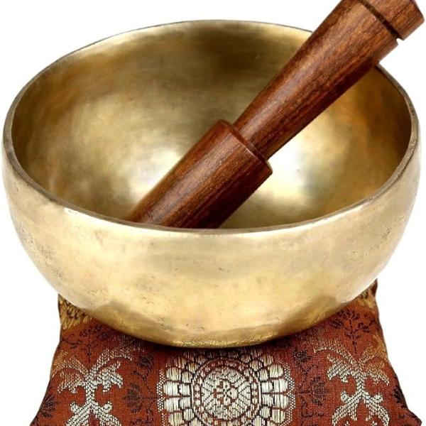 4 Inch Tibetan Handmade Singing Bowls for Meditation and Healing Through Vibration, Handmade in Nepal by Thamelmart