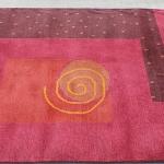 RSG4725/1428 Gorgeous Modern Design Hand Made Tibetan Woolen Area Rug 4.6 Ft X 6.7 Ft Made in Nepal