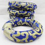 F773 Silk Brocade Ring Cushion Pillow for Tibetan Singing Bowl Hand Made in Nepal