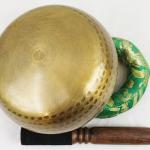 J775-J728 7.75" Energetic Heart 'F' Chakra Healing Hand Hammered Tibetan Singing Bowl Made in Nepal