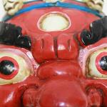 F721 Hand Crafted Wooden Mask of Hindu God Bhairab Mahakal Wall Hanging Made in Nepal