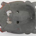 F726/F1002 Hand Crafted Wooden Mask of Hindu God Bhairab Mahakal Wall Hanging Made in Nepal