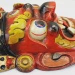 F723/1027 Hand Crafted Wooden Mask of Hindu God Bhairab Mahakal Wall Hanging Made in Nepal