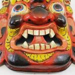 thamelmartUSA F1126 Hand Crafted Wooden Mask of Hindu God Bhairab Wall Hanging Made in Nepal