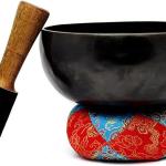 6.5" Flower of life Old Tibetan Singing Bowl, Meditation bowls,Hand beaten singing bowl, Handmade bowl from Nepal,Singing bowls.