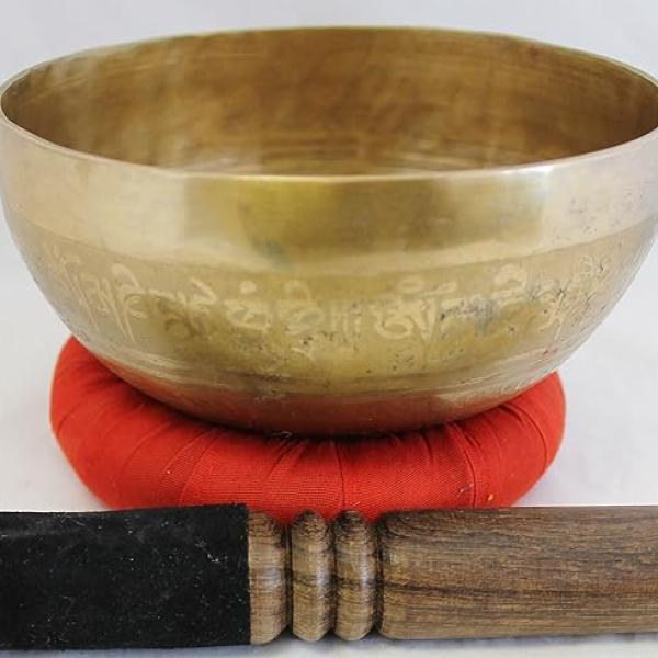 F136B 6" Energetic Root 'C#' Chakra Healing Hand Hammered Tibetan Singing Bowl Made in Nepal