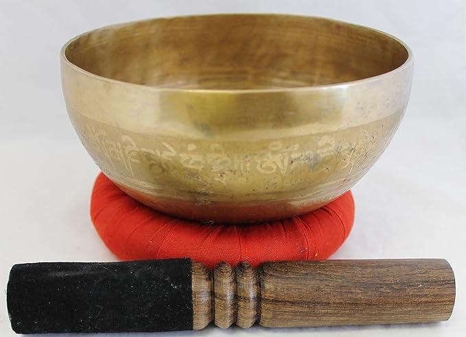 F136B 6" Energetic Root 'C#' Chakra Healing Hand Hammered Tibetan Singing Bowl Made in Nepal