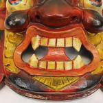 F1080-F724 Hand Crafted Wooden Mask of Hindu God Bhairab Mahakal Wall Hanging Made in Nepal