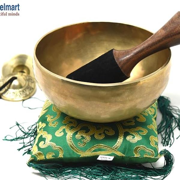 7" Tibetan Singing Bowl ~ Superb B Crown Chakra Bowl for Meditation, Yoga, Healing, Mindfulness, Relaxation & Sound Therapy