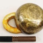 J845-F431 6" Energetic Sacral 'D#' Chakra Healing Hand Hammered Tibetan Singing Bowl Made in Nepal