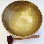 J674 9.5" Energetic Sacral 'D' Chakra Healing Hand Hammered Tibetan Singing Bowl Made in Nepal