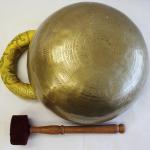 J674 9.5" Energetic Sacral 'D' Chakra Healing Hand Hammered Tibetan Singing Bowl Made in Nepal