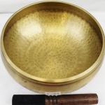 J789-J598 7.6" Energetic Sacral 'D' Chakra Healing Hand Hammered Tibetan Singing Bowl Made in Nepal