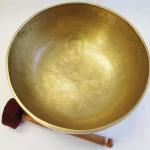 J686 10" Energetic Third Eye 'A' Chakra Healing Hand Hammered Tibetan Singing Bowl Made in Nepal