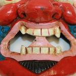 F721 Hand Crafted Wooden Mask of Hindu God Bhairab Mahakal Wall Hanging Made in Nepal