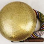 J789-J598 7.6" Energetic Sacral 'D' Chakra Healing Hand Hammered Tibetan Singing Bowl Made in Nepal