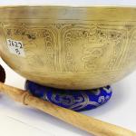 J622 10.5" Energetic Crown B Chakra Healing Hand Hammered Tibetan Singing Bowl Made in Nepal