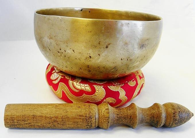 F252 5" Palm Size Energetic Root 'C#' Chakra Healing Tibetan Singing Bowl Made in Nepal
