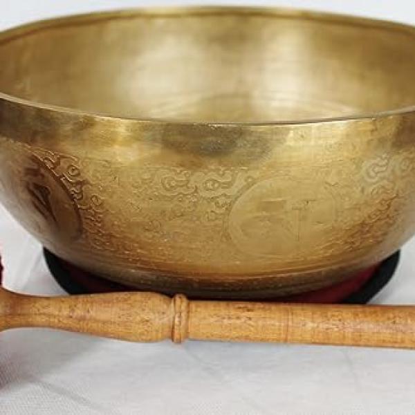 EE651 10.5" Energetic Sacral 'D' Chakra Healing Tibetan Singing Bowl Made in Nepal