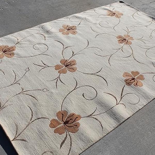 thamelmartUSA RST3872 Gorgeous Warm Color Tibetan Woolen Area Rug 5 Feet X 8 Feet Handmade in Nepal