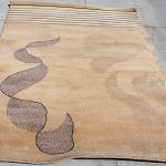 Thamel Mart USA R4593 Gorgeous Modern Design Hand Made Tibetan Woolen Area Rug 4.7 Ft X 6.7 Ft Made in Nepal