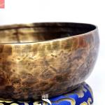 Throat Chakra and Zeal Chakras Note Antique Hand Hammered Tibetan Meditation Singing Bowl 9 Inches-Yoga Old Bowl by Sinigng bowl house