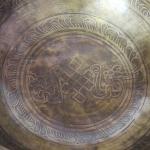 7.5 Inch Fine Etching Handmade Singing Bowl Yoga Meditation, with cushions and Mallet, Real Sandmade Singing Bowl from Nepal, healing bowls