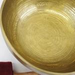 EE780 9.5" Energetic Root 'C' Chakra Healing Hammered Tibetan Singing Bowl Handmade in Nepal