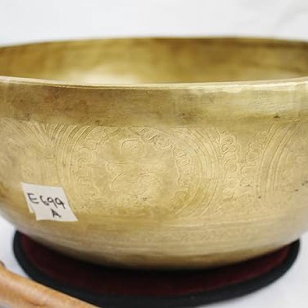 EE699 11" Energetic Third Eye 'A' Chakra Healing Hand Hammered Tibetan Singing Bowl Made in Nepal