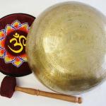 J699 10" Energetic Root 'C'' Chakra Healing Hand Hammered Tibetan Singing Bowl Made in Nepal