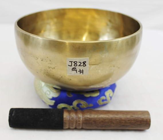 J828 7" Energetic Throat"G#" Chakra Healing Hand Hammered Tibetan Singing Bowl Made in Nepal