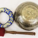 F832 8" Energetic Throat 'G#' Chakra Healing Hand Hammered Tibetan Singing Bowl Made in Nepal