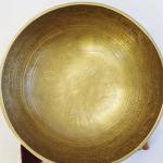 J674/F848 9.5" Energetic Sacral 'D' Chakra Healing Hand Hammered Tibetan Singing Bowl Made in Nepal