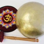 J689 8" Energetic Sacral 'D#' Chakra Healing Hand Hammered Tibetan Singing Bowl Made in Nepal