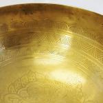 J688 8.25" Energetic Crown 'B' Chakra Healing Hand Hammered Tibetan Singing Bowl Made in Nepal