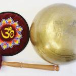 J688 8.25" Energetic Crown 'B' Chakra Healing Hand Hammered Tibetan Singing Bowl Made in Nepal