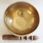 F272 5" Palm Size Energetic Third Eye 'A' Chakra Healing Tibetan Singing Bowl Made in Nepal