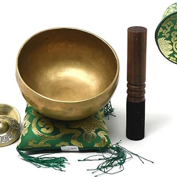 5.5" Superb Crown Chakra Tibetan Singing Bowl for Meditation, Sound Healing, Yoga & Sound Therapy. Made of 7 metals